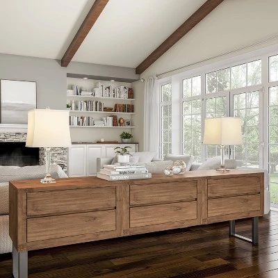 Trademark Global Crystal Candlestick Lamps with Square Shades-2 Set (Includes LED Light Bulb) 2 Trademark Global Crystal Candlestick Lamps with Square Shades-2 Set (Includes LED Light Bulb) - Image 2