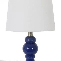Set of 2 Draper Table Lamp with USB Ports (Includes LED Light Bulb) Blue - Decor Therapy -Desk Lamps sales shop unnamed file 5024