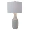 27.5" Patterned Ceramic Table Lamp White Glaze - Decor Therapy