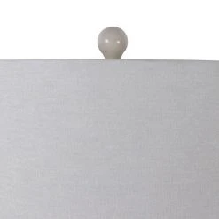 27.5" Patterned Ceramic Table Lamp White Glaze - Decor Therapy -Desk Lamps sales shop unnamed file 5042