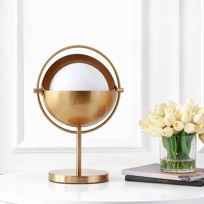 JONATHAN Y 17.5" Iron and Glass Casi Art Deco Mid Century Globe Table Lamp (Includes LED Light Bulb) Brass - Jonathan Y 2 JONATHAN Y 17.5" Iron and Glass Casi Art Deco Mid Century Globe Table Lamp (Includes LED Light Bulb) Brass - Jonathan Y - Image 2