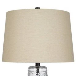 29" Glass Table Lamp Clear - Cresswell Lighting