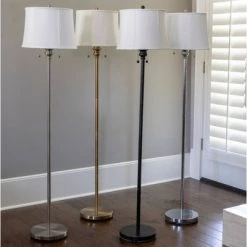 61.5" Twin Lamp Silver - Decor Therapy -Desk Lamps sales shop unnamed file 5081