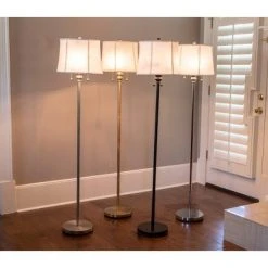 61.5" Twin Lamp Silver - Decor Therapy -Desk Lamps sales shop unnamed file 5084