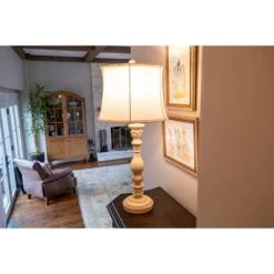 30" x 12" Dora Sculpted Resin Table Lamp Distressed Cream - Decor Therapy 17 30" x 12" Dora Sculpted Resin Table Lamp Distressed Cream - Decor Therapy -Desk Lamps sales shop unnamed file 5108