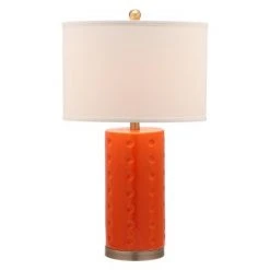 (Set of 2) 26" Roxanne Table Lamp Orange (Includes CFL Light Bulb) - Safavieh 6 (Set of 2) 26" Roxanne Table Lamp Orange (Includes CFL Light Bulb) - Safavieh -Desk Lamps sales shop unnamed file 512
