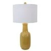 27.5" Patterned Ceramic Table Lamp Camel Glaze - Decor Therapy