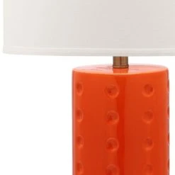 (Set of 2) 26" Roxanne Table Lamp Orange (Includes CFL Light Bulb) - Safavieh 7 (Set of 2) 26" Roxanne Table Lamp Orange (Includes CFL Light Bulb) - Safavieh -Desk Lamps sales shop unnamed file 513