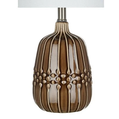 19" Ceramic Accent Lamp Bronze - Cresswell Lighting 2 19" Ceramic Accent Lamp Bronze - Cresswell Lighting - Image 2