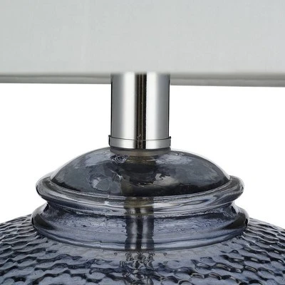 23.5" Glass Table Lamp Gray - Cresswell Lighting 1 23.5" Glass Table Lamp Gray - Cresswell Lighting