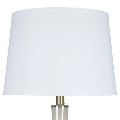25.25" Glass Lamp White - Cresswell Lighting 3 25.25" Glass Lamp White - Cresswell Lighting - Image 3