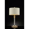 29.5" Traditional Metal Table Lamp with Crystal Accents Gold - Ore International