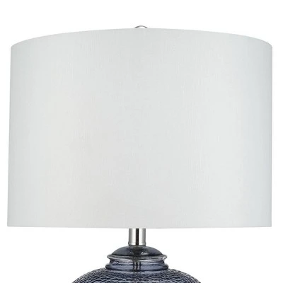 23.5" Glass Table Lamp Gray (Includes LED Light Bulb) - Cresswell Lighting 2 23.5" Glass Table Lamp Gray (Includes LED Light Bulb) - Cresswell Lighting - Image 2
