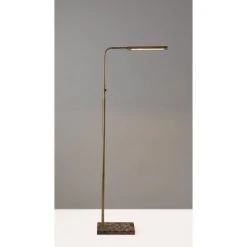Reader Floor Lamp (Includes LED Light Bulb) Antique Brass - Adesso -Desk Lamps sales shop unnamed file 525