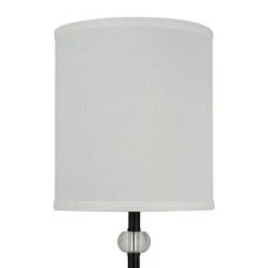 19.25" Stick Table Lamp with Acrylic Accent (Includes LED Light Bulb) Black - Cresswell Lighting -Desk Lamps sales shop unnamed file 5259