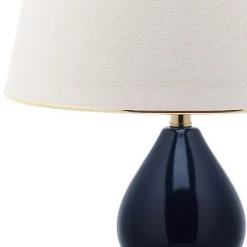 (Set of 2) 26.5" Jill Double- Gourd Ceramic Lamp Navy (Includes CFL Light Bulb) - Safavieh 5 (Set of 2) 26.5" Jill Double- Gourd Ceramic Lamp Navy (Includes CFL Light Bulb) - Safavieh -Desk Lamps sales shop unnamed file 5299
