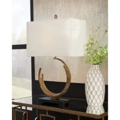 Jaslene Table Lamp Antique Gold - Signature Design by Ashley -Desk Lamps sales shop unnamed file 530