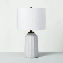 Hearth & Hand With Magnolia Carved Ceramic Table Lamp - Hearth & Hand™ with Magnolia Cream 9 Hearth & Hand With Magnolia Carved Ceramic Table Lamp - Hearth & Hand™ with Magnolia Cream -Desk Lamps sales shop unnamed file 5310