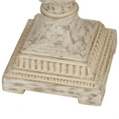 28" Faux Wood Table Lamp (Includes LED Light Bulb) White - Cresswell Lighting 9 28" Faux Wood Table Lamp (Includes LED Light Bulb) White - Cresswell Lighting -Desk Lamps sales shop unnamed file 5320