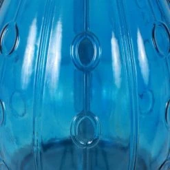 27.5" Emma Embossed Glass Table Lamp Indigo - Decor Therapy -Desk Lamps sales shop unnamed file 5340