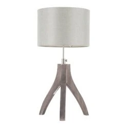 25" Wishbone Table Lamp Light Gray - LumiSource -Desk Lamps sales shop unnamed file 5350