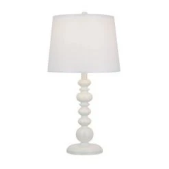 23" Balustraude Table Lamp (Includes LED Light Bulb) White - Cresswell Lighting