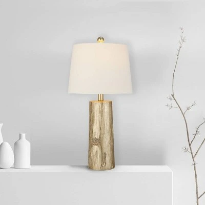 24" Faux Wood Table Lamp (Includes LED Light Bulb) Silver - Cresswell Lighting 6 24" Faux Wood Table Lamp (Includes LED Light Bulb) Silver - Cresswell Lighting - Image 6