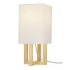 15" Square MDF Table Lamp (Includes LED Light Bulb) Natural - Cresswell Lighting