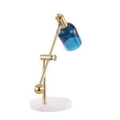 44185" Marcel Desk Lamp Blue/Gold/White - LumiSource -Desk Lamps sales shop unnamed file 5408