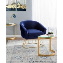 44185" Marcel Desk Lamp Blue/Gold/White - LumiSource -Desk Lamps sales shop unnamed file 5414