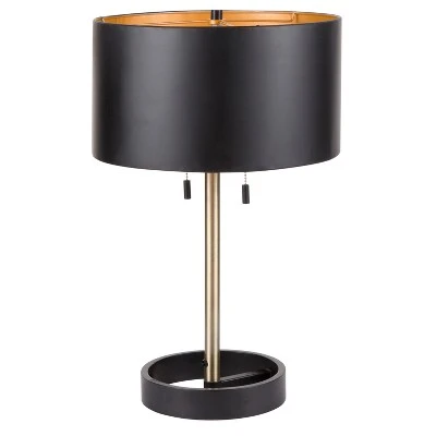 24" Hilton Table Lamp Black/Gold - LumiSource 3 24" Hilton Table Lamp Black/Gold - LumiSource - Image 3