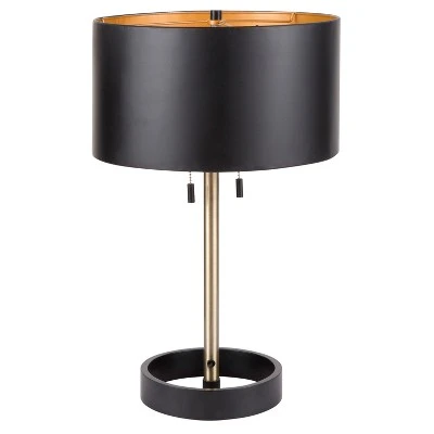 24" Hilton Table Lamp Black/Gold - LumiSource 4 24" Hilton Table Lamp Black/Gold - LumiSource - Image 4