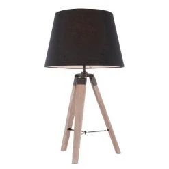 27" Compass Table Lamp Black/Gray - LumiSource