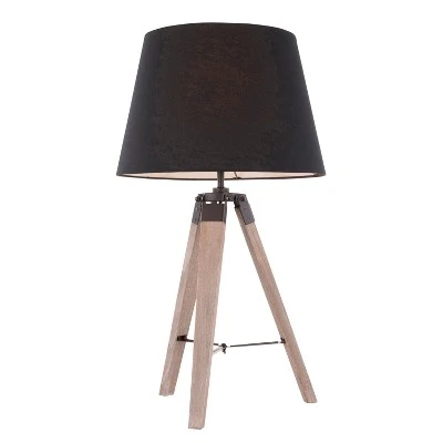27" Compass Table Lamp Black/Gray - LumiSource 1 27" Compass Table Lamp Black/Gray - LumiSource