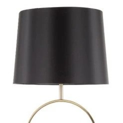 26" Moon Table Lamp Black/Gold/White - LumiSource -Desk Lamps sales shop unnamed file 5438