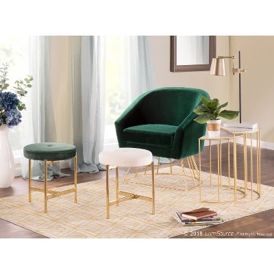 25-29" Metric Table Lamp Antique Brass/White - LumiSource 10 25-29" Metric Table Lamp Antique Brass/White - LumiSource - Image 10