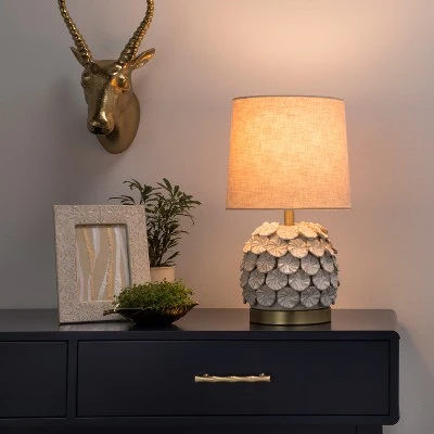 Ceramic Applique Table Lamp Cream - Opalhouse 2 Ceramic Applique Table Lamp Cream - Opalhouse - Image 2