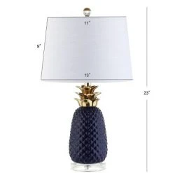 JONATHAN Y 23" Ceramic Pineapple Table Lamp (Includes Energy Efficient Light Bulb) - JONATHAN Y Blue -Desk Lamps sales shop unnamed file 560