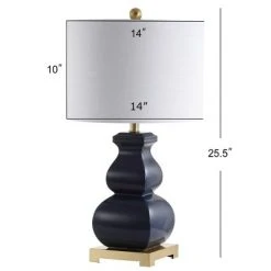 JONATHAN Y 25.5" Ceramic Vienna Table Lamp (Includes Energy Efficient Light Bulb) - JONATHAN Y Blue -Desk Lamps sales shop unnamed file 576