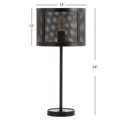 JONATHAN Y 25" Metal Wilcox Minimalist Table Lamp (Includes LED Light Bulb) Black - JONATHAN Y 3 JONATHAN Y 25" Metal Wilcox Minimalist Table Lamp (Includes LED Light Bulb) Black - JONATHAN Y - Image 3
