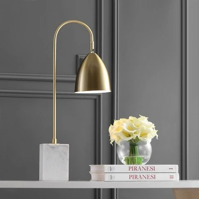 JONATHAN Y 26" Metal Ana Arched Table Lamp (Includes LED Light Bulb) Gold - JONATHAN Y 1 JONATHAN Y 26" Metal Ana Arched Table Lamp (Includes LED Light Bulb) Gold - JONATHAN Y