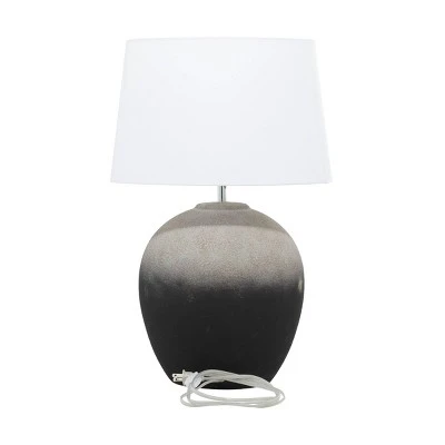 Olivia & May 23" x 15" Modern Ceramic Table Lamp Black - Olivia & May 9 Olivia & May 23" x 15" Modern Ceramic Table Lamp Black - Olivia & May - Image 9