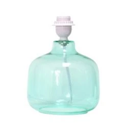 Glass Table Lamp with Fabric Shade Aqua - Simple Designs 11 Glass Table Lamp with Fabric Shade Aqua - Simple Designs -Desk Lamps sales shop unnamed file 658