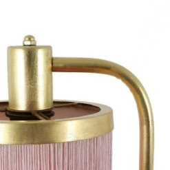 26.5" Framboise Fringe Shade Table Lamp Gold Leaf - Decor Therapy 11 26.5" Framboise Fringe Shade Table Lamp Gold Leaf - Decor Therapy -Desk Lamps sales shop unnamed file 697