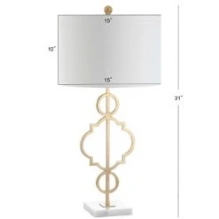 JONATHAN Y 31" Metal July Table Lamp (Includes LED Light Bulb) Gold - JONATHAN Y -Desk Lamps sales shop unnamed file 706