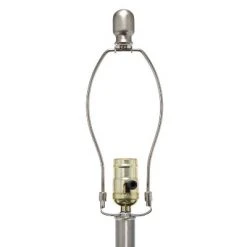Entrapped Glass Table Lamp with Fabric Shade Brushed Nickel - Lalia Home -Desk Lamps sales shop unnamed file 721