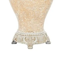 Olivia & May 30" x 18" Glam Glass Table Lamp Beige - Olivia & May -Desk Lamps sales shop unnamed file 732