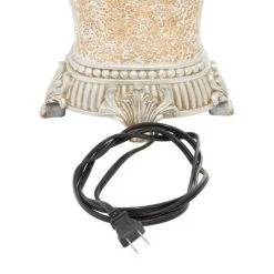 Olivia & May 30" x 18" Glam Glass Table Lamp Beige - Olivia & May -Desk Lamps sales shop unnamed file 735