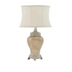 Olivia & May 30" x 18" Glam Glass Table Lamp Beige - Olivia & May -Desk Lamps sales shop unnamed file 736