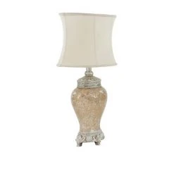 Olivia & May 30" x 18" Glam Glass Table Lamp Beige - Olivia & May -Desk Lamps sales shop unnamed file 737